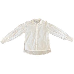 White Button Down with Cuffed Sleeves - Size XS